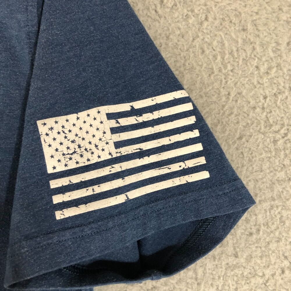 Under Armour Shirt Men Medium‎ Blue Charged Heatgear Graphic Skull Anchor Logo - Picture 7 of 11